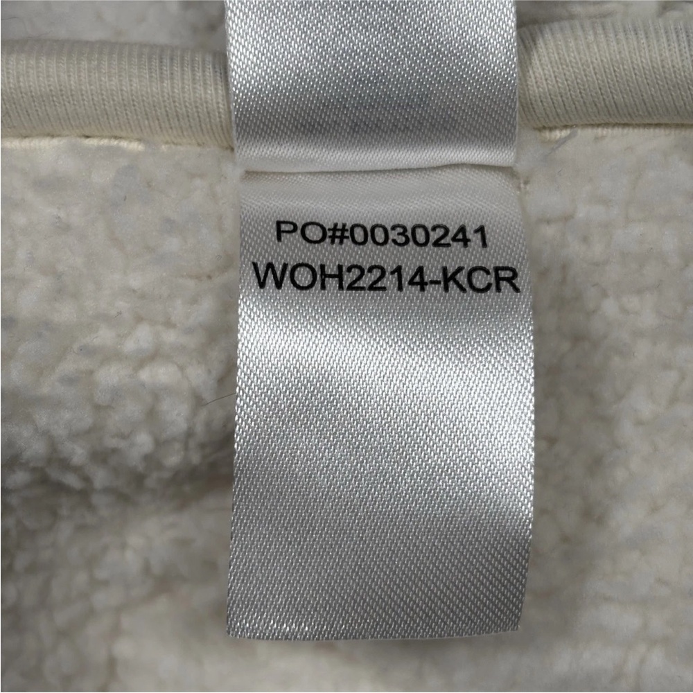 Faherty x B.Yellowtail High Pile Fleece Jacket Women’s Small Ivory Full Zip - Picture 9 of 11